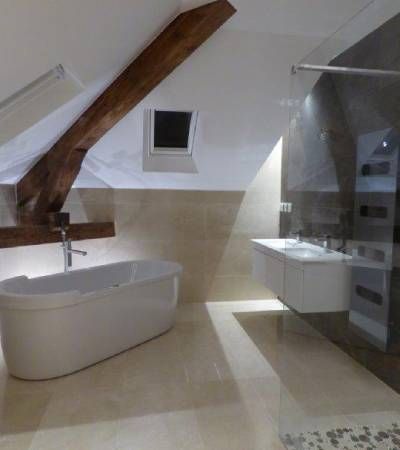salle de bains marbre